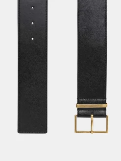 Source Unknown Vêtements-Ceinture A Boucle Carree, Noire