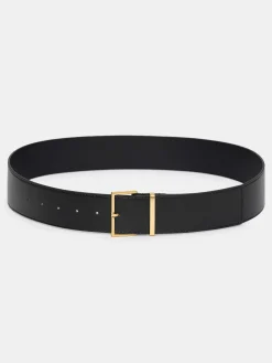 Source Unknown Accessoires-Ceinture A Boucle Carree, Noire