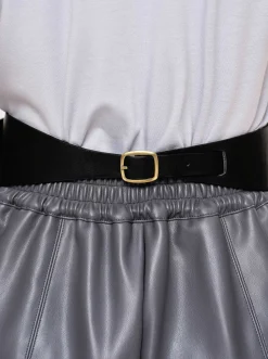 Source Unknown Accessoires-Ceinture A Grande Boucle A Ardillon, Noire