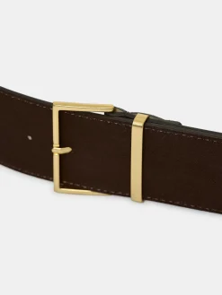 Source Unknown Vêtements-Ceinture En Daim A Boucle Carree, Expresso