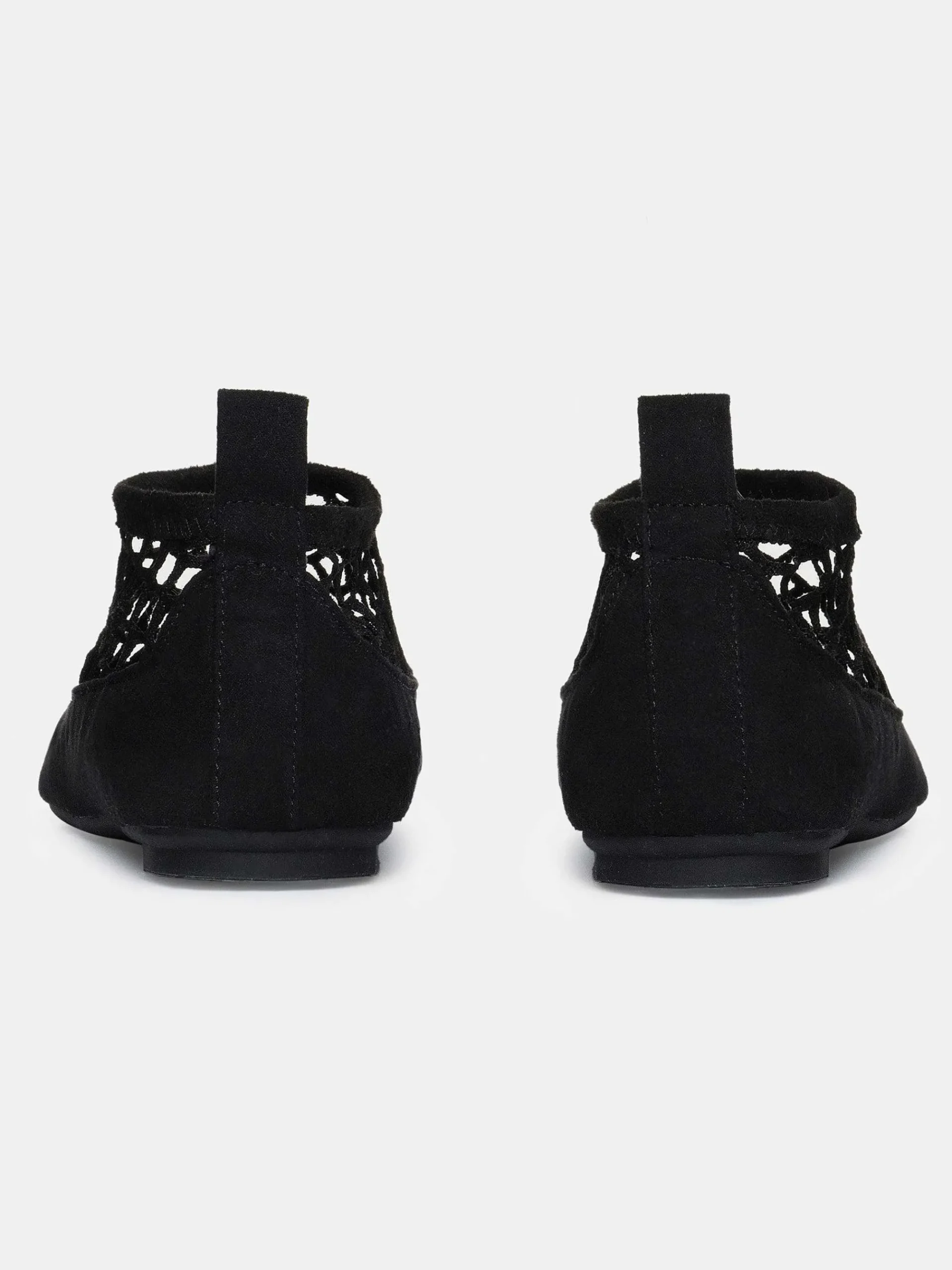 Source Unknown Chaussures Et Sacs-Chaussette Plate En Maille Ballerine, Noir