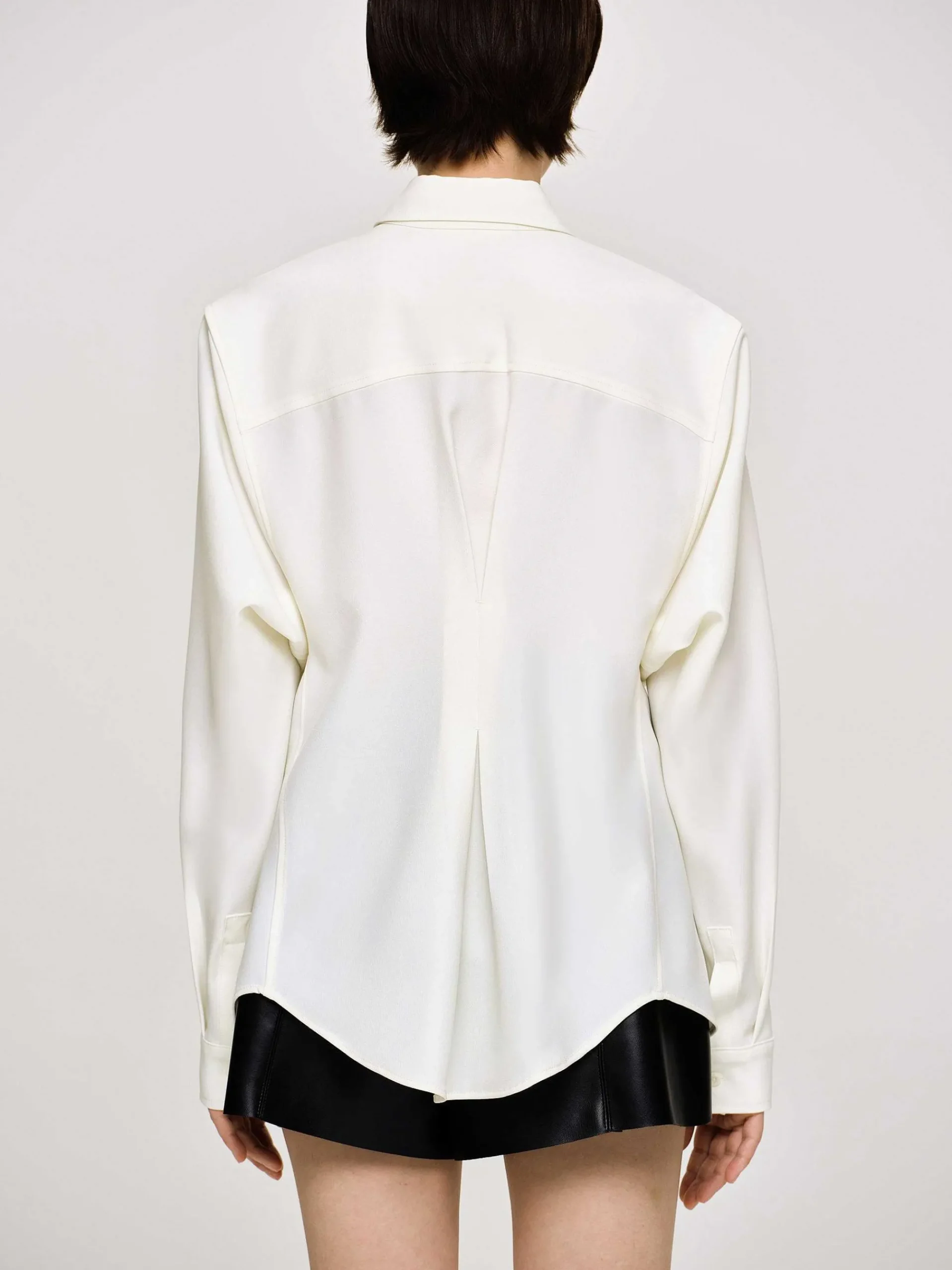 Source Unknown Accessoires-Chemise A Taille Ajustee, Albatre