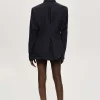 Source Unknown Accessoires-Chemise A Taille Ajustee, Bleu Marine