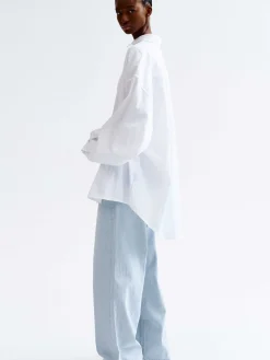 Source Unknown Accessoires-Chemise En Coton Over-Fit, Blanc
