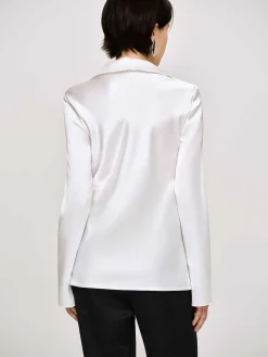Source Unknown Hauts-Chemisier En Satin Reyna, Perle