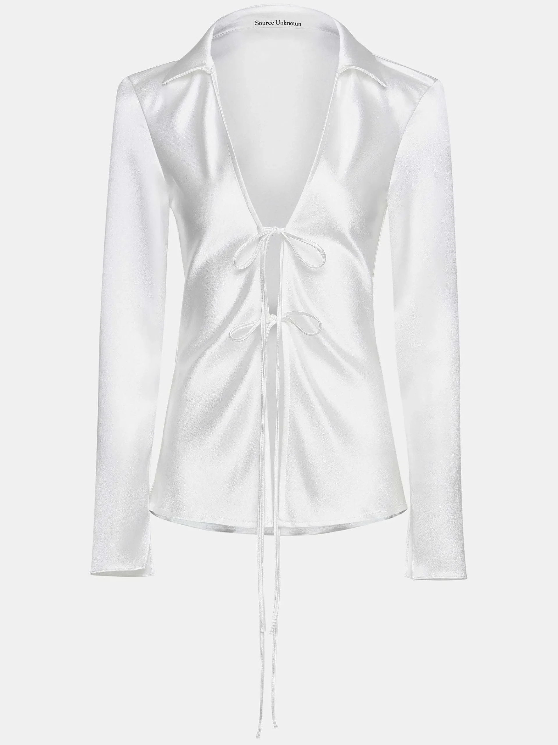 Source Unknown Hauts-Chemisier En Satin Reyna, Perle