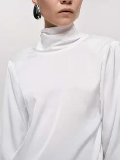 Source Unknown Vêtements-Chemisier Leiva A Dos Benitier, Blanc
