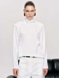 Source Unknown Vêtements-Chemisier Leiva A Dos Benitier, Blanc