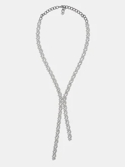 Source Unknown Vêtements-Collier Goutte En Strass, Argent