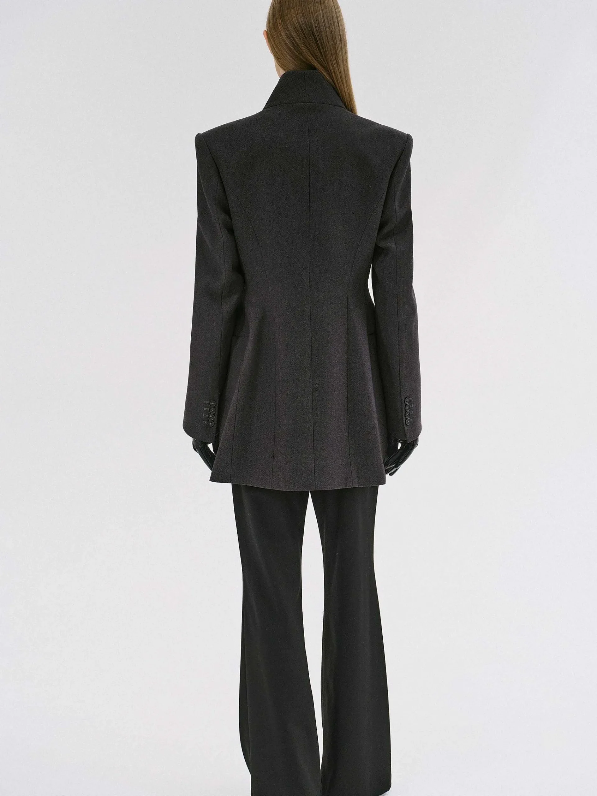 Source Unknown Vêtements D'Exterieur-Corrin Wrap Blazer, Charbon