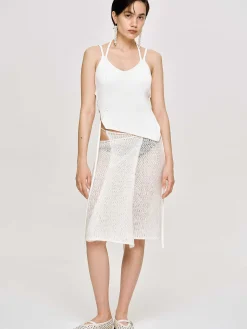 Source Unknown Tricots-Debardeur Asymetrique En Tricot, Blanc