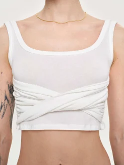 Source Unknown Vêtements-Debardeur Twist, Blanc