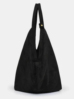 Source Unknown Vêtements-Grand Sac Fortune Cookie, Suede Noir