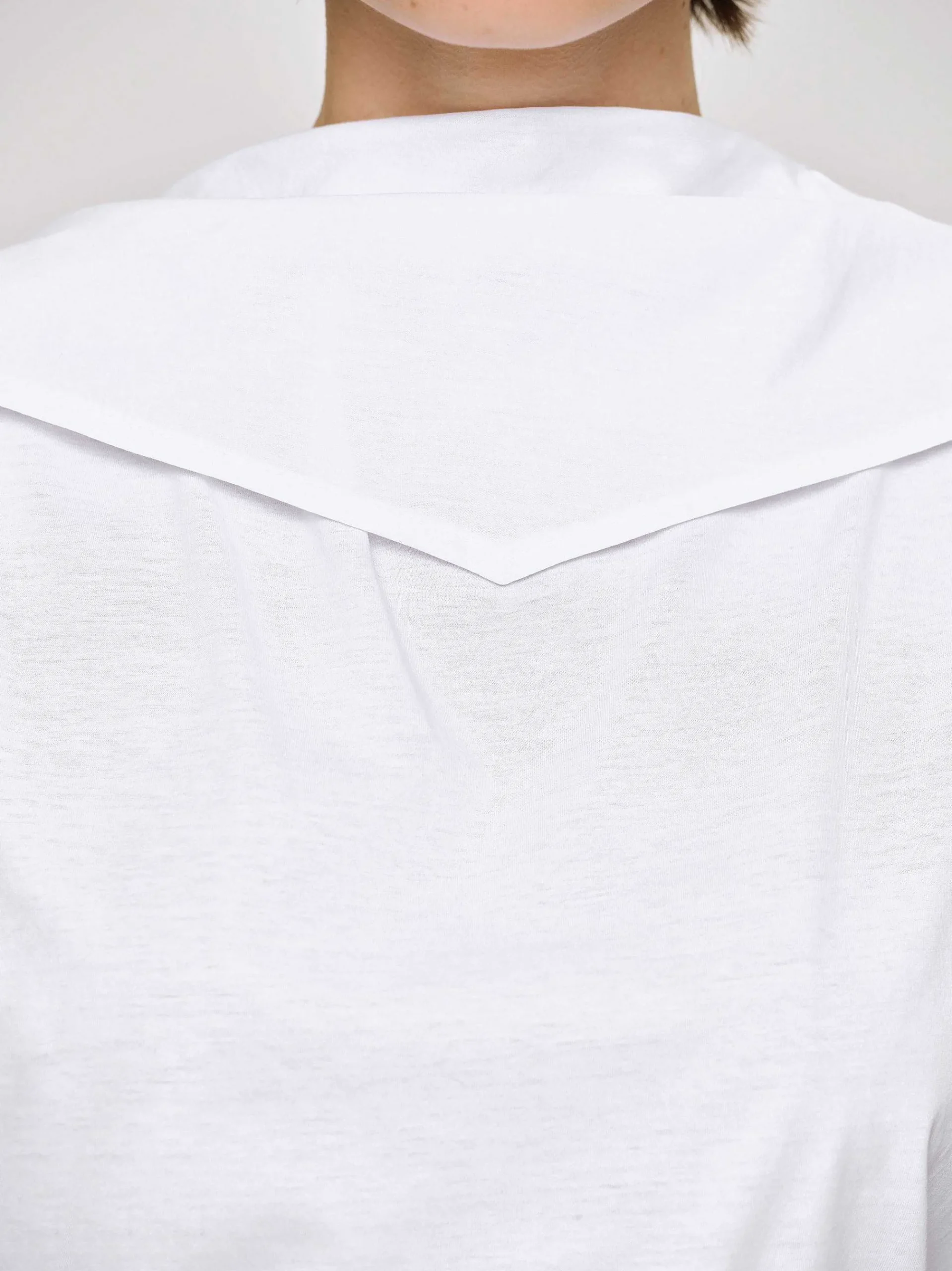 Source Unknown Accessoires-Haut A Col Foulard, Blanc