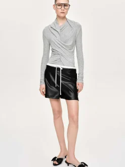 Source Unknown Hauts-Haut Drape Asymetrique Folgore, Gris