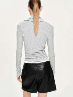 Source Unknown Hauts-Haut Drape Asymetrique Folgore, Gris