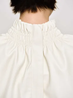 Source Unknown Accessoires-Haut En Cuir Sans Manches, Ivoire