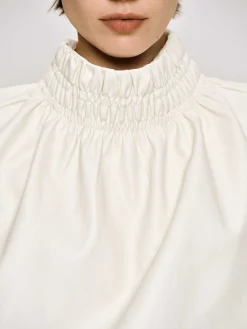 Source Unknown Accessoires-Haut En Cuir Sans Manches, Ivoire