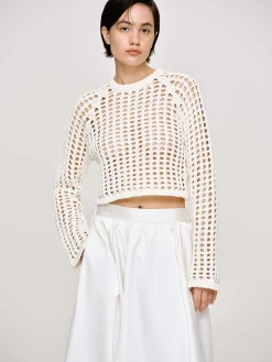 Source Unknown Tricots-Haut En Tricot Reef Net, Ivoire