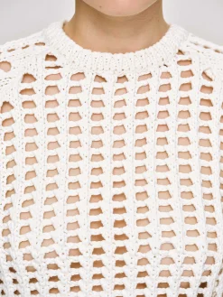 Source Unknown Tricots-Haut En Tricot Reef Net, Ivoire