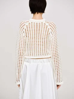 Source Unknown Vêtements-Haut En Tricot Reef Net, Ivoire