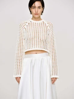 Source Unknown Vêtements-Haut En Tricot Reef Net, Ivoire