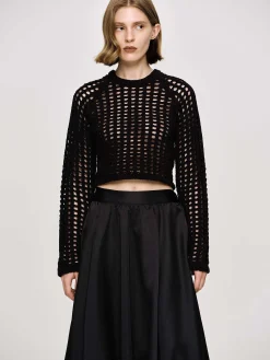 Source Unknown Tricots-Haut En Tricot Reef Net, Noir
