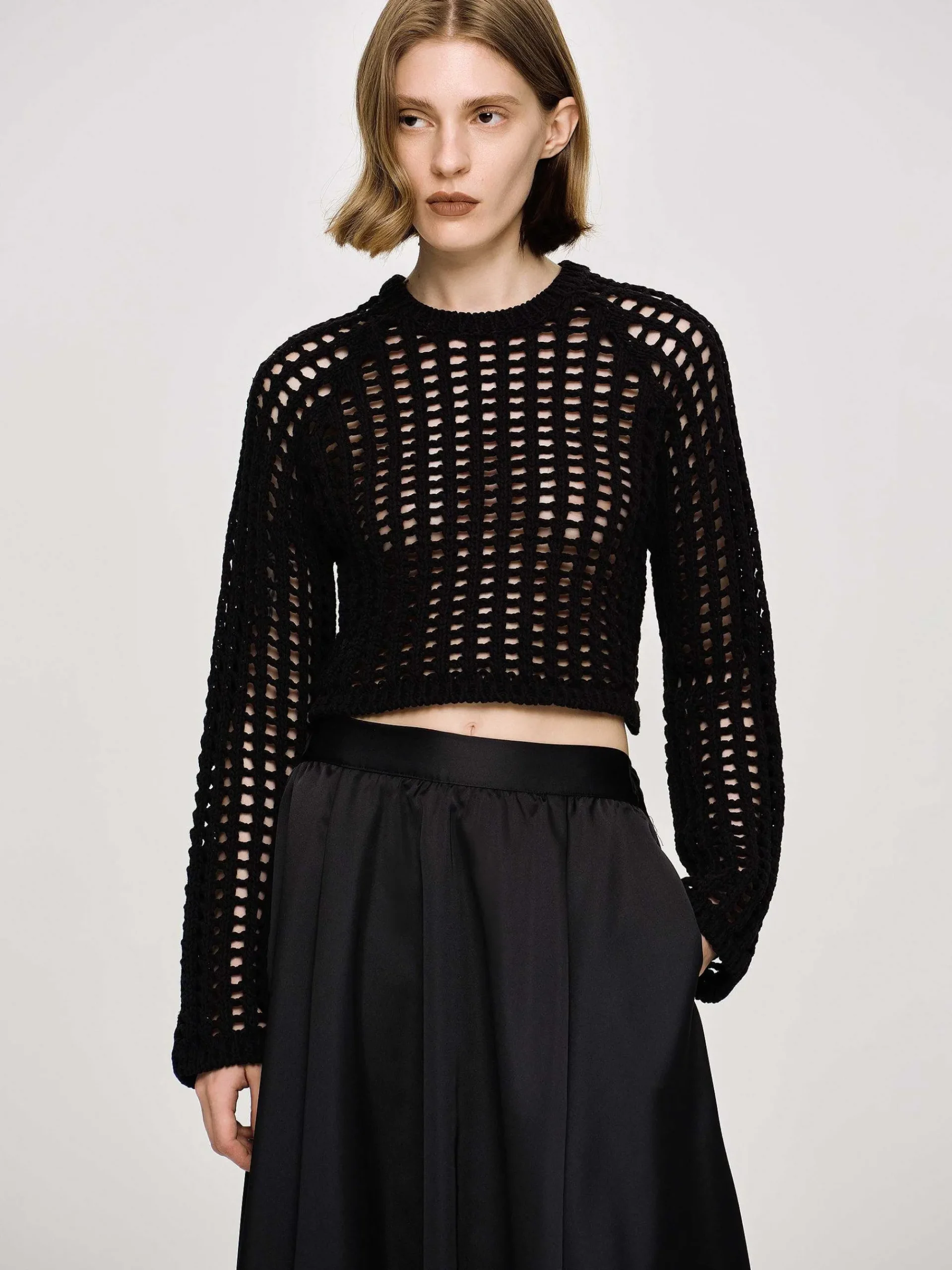Source Unknown Tricots-Haut En Tricot Reef Net, Noir