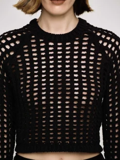 Source Unknown Tricots-Haut En Tricot Reef Net, Noir
