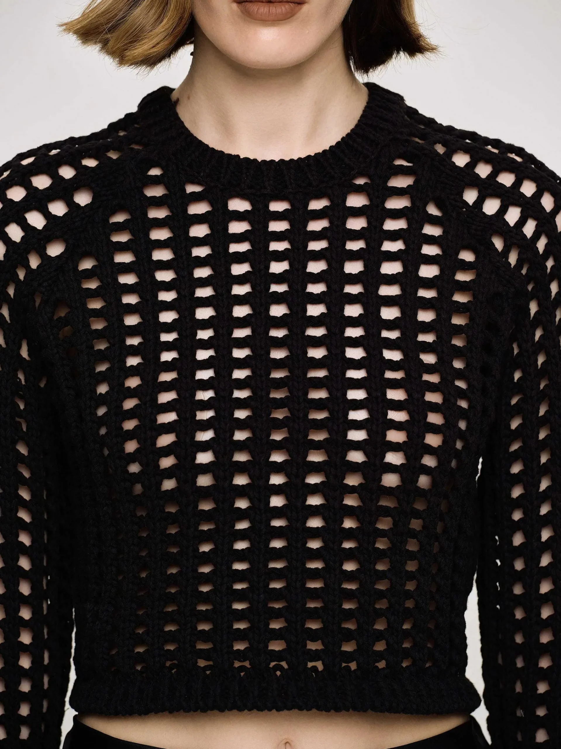 Source Unknown Tricots-Haut En Tricot Reef Net, Noir