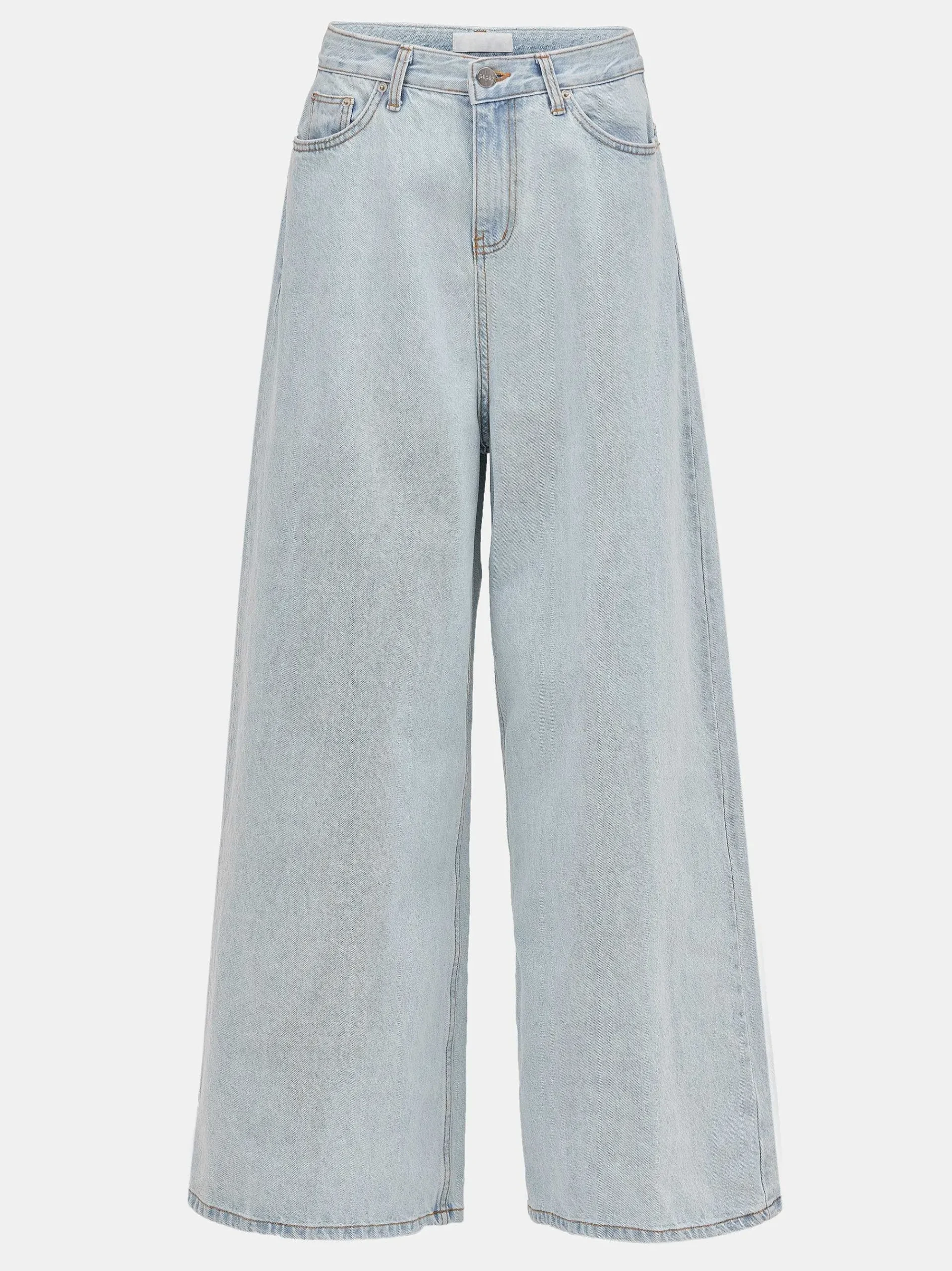 Source Unknown Vêtements-Jean Coupe Oversize, Delavage Bleu Clair