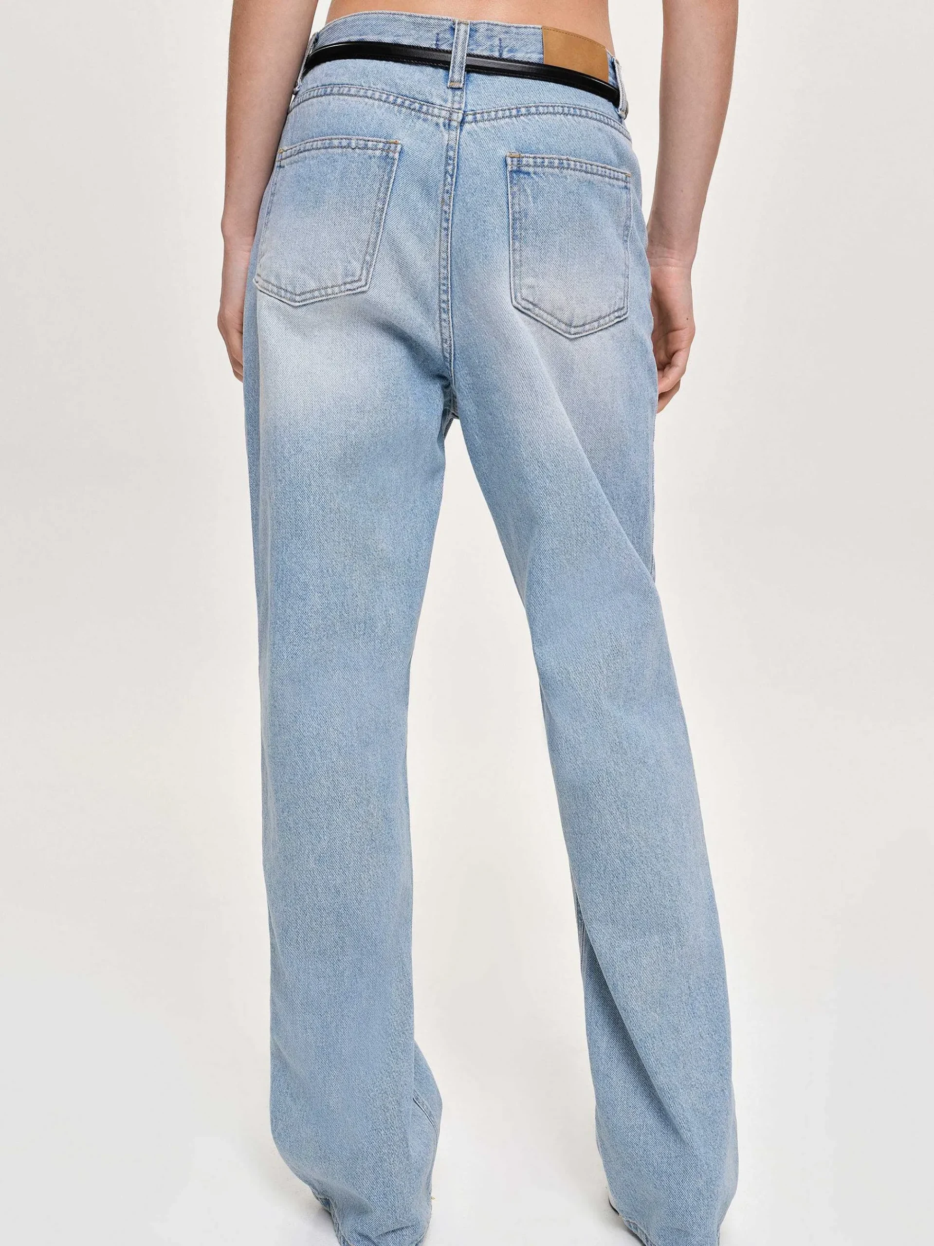 Source Unknown Jean-Jean Droit A Panneaux Lateraux, Bleu Clair Delave