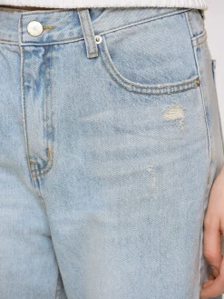Source Unknown Jean-Jean Droit Effet Vieilli, Bleu Clair Vintage