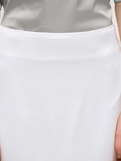 Source Unknown Bas-Jupe En Satin Applique, Blanc