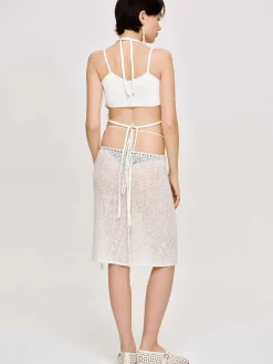 Source Unknown Coordonnées-Jupe En Tricot Semi-Transparente, Bouleau