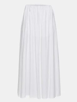 Source Unknown Vêtements-Jupe Longue En Lin Dhanila, Blanc Optique