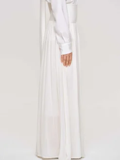 Source Unknown Vêtements-Jupe Longue Taille Basse Ocelia, Blanc