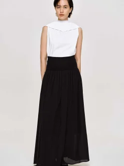Source Unknown Bas-Jupe Longue Taille Basse Ocelia, Noir