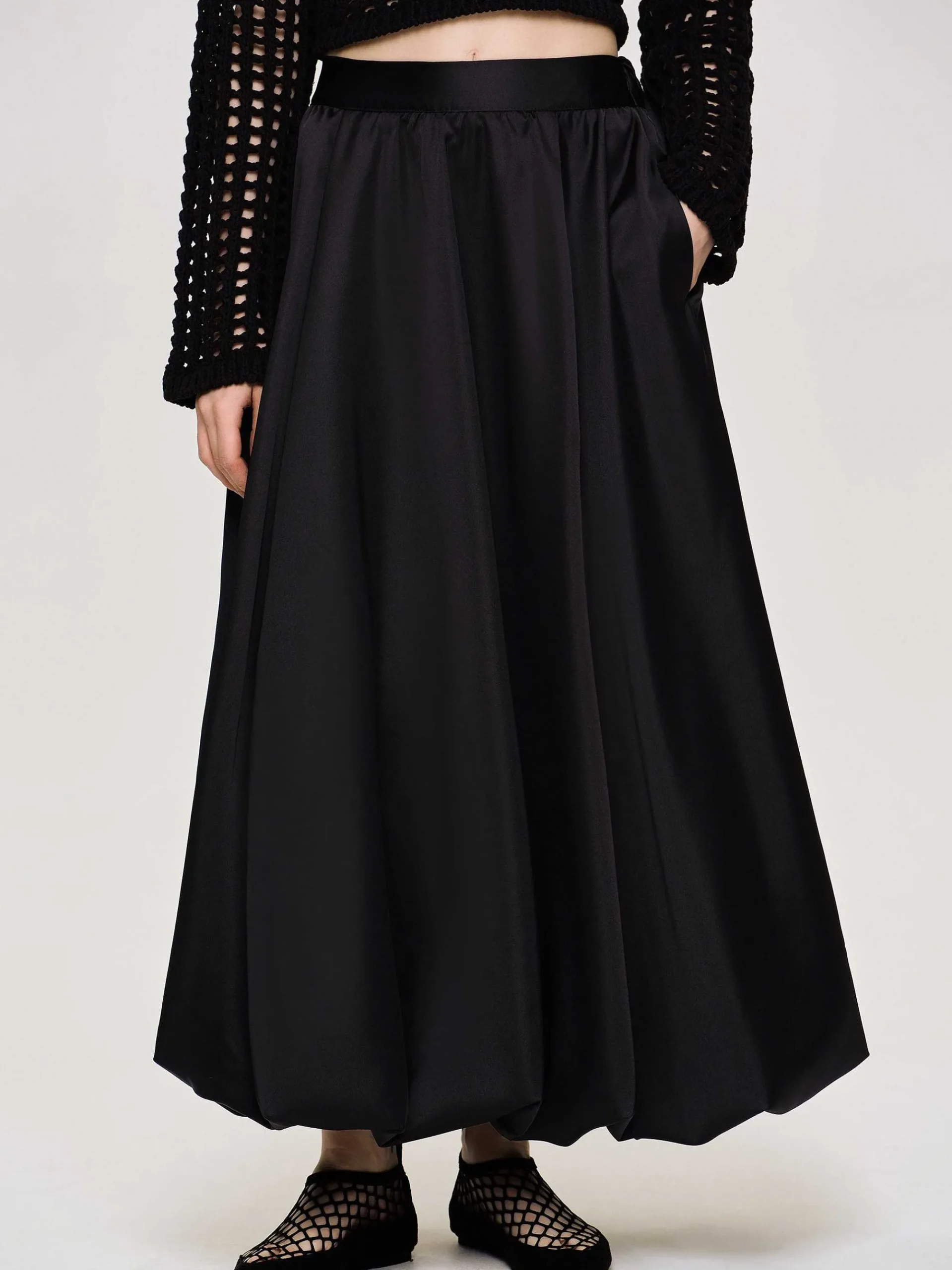 Source Unknown Vêtements-Kaleido Jupe Puffball, Noir
