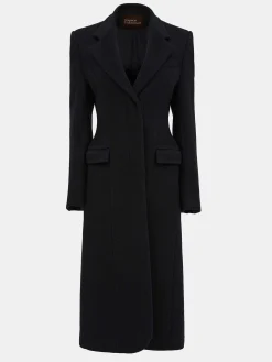 Source Unknown Vêtements D'Exterieur-Manteau Sablier Holin, Noir