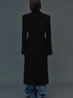 Source Unknown Vêtements-Manteau Sablier Holin, Noir