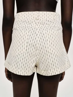 Source Unknown Bas-Micro Short Fleuri, Ivoire