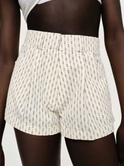 Source Unknown Bas-Micro Short Fleuri, Ivoire