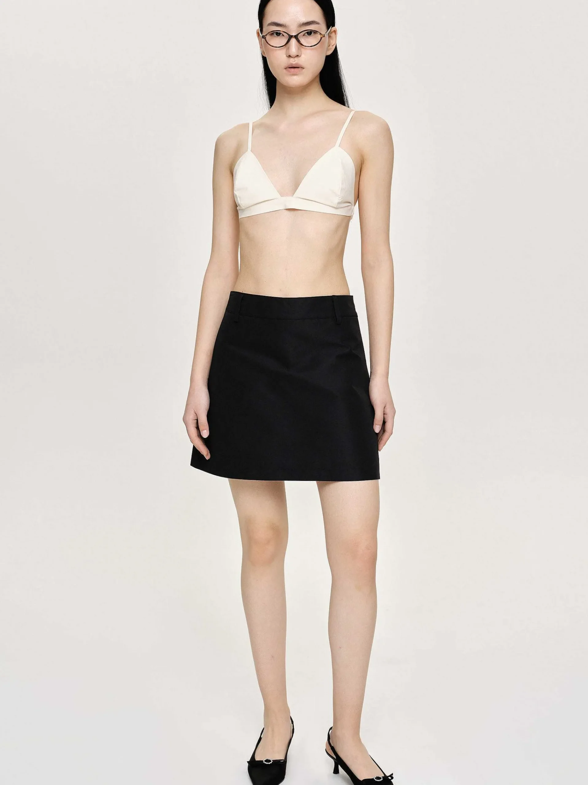 Source Unknown Bas-Mini-Jupe De Costume En Nylon, Noir