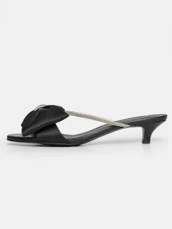 Source Unknown Chaussures Et Sacs-Mules Ornees De Cristaux Kaia, Noir