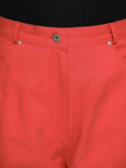 Source Unknown Vêtements-Pantalon A Jambe Cylindrique, Rouge