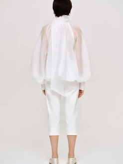 Source Unknown Bas-Pantalon Capri Slim, Blanc