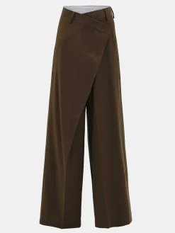 Source Unknown Bas-Pantalon Croise Rennert, Marron Selle