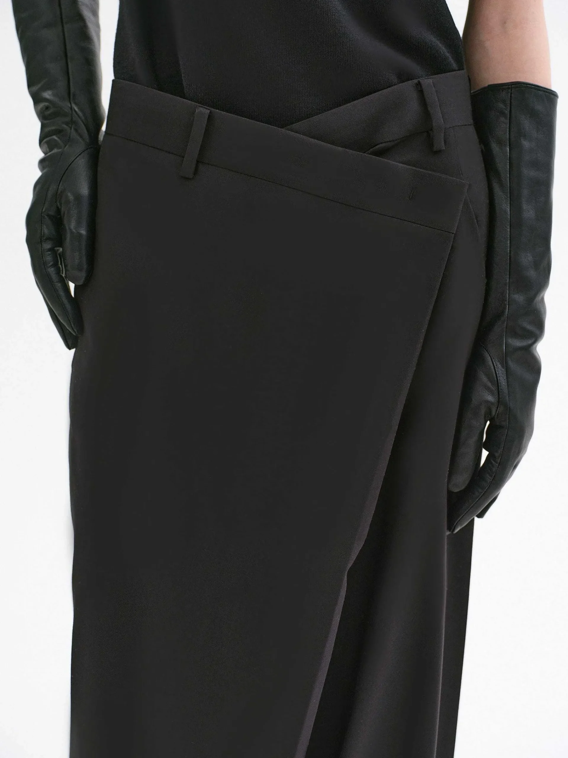 Source Unknown Vêtements-Pantalon Croise Rennert, Noir