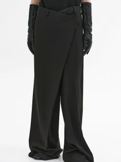 Source Unknown Vêtements-Pantalon Croise Rennert, Noir